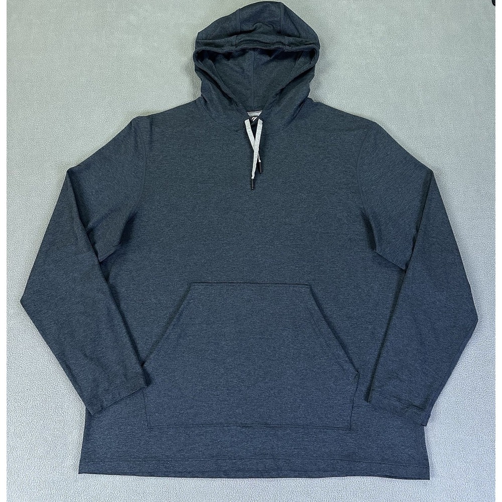 lululemon athletica Dark Gray Pullover Hoodie with White Drawstrings